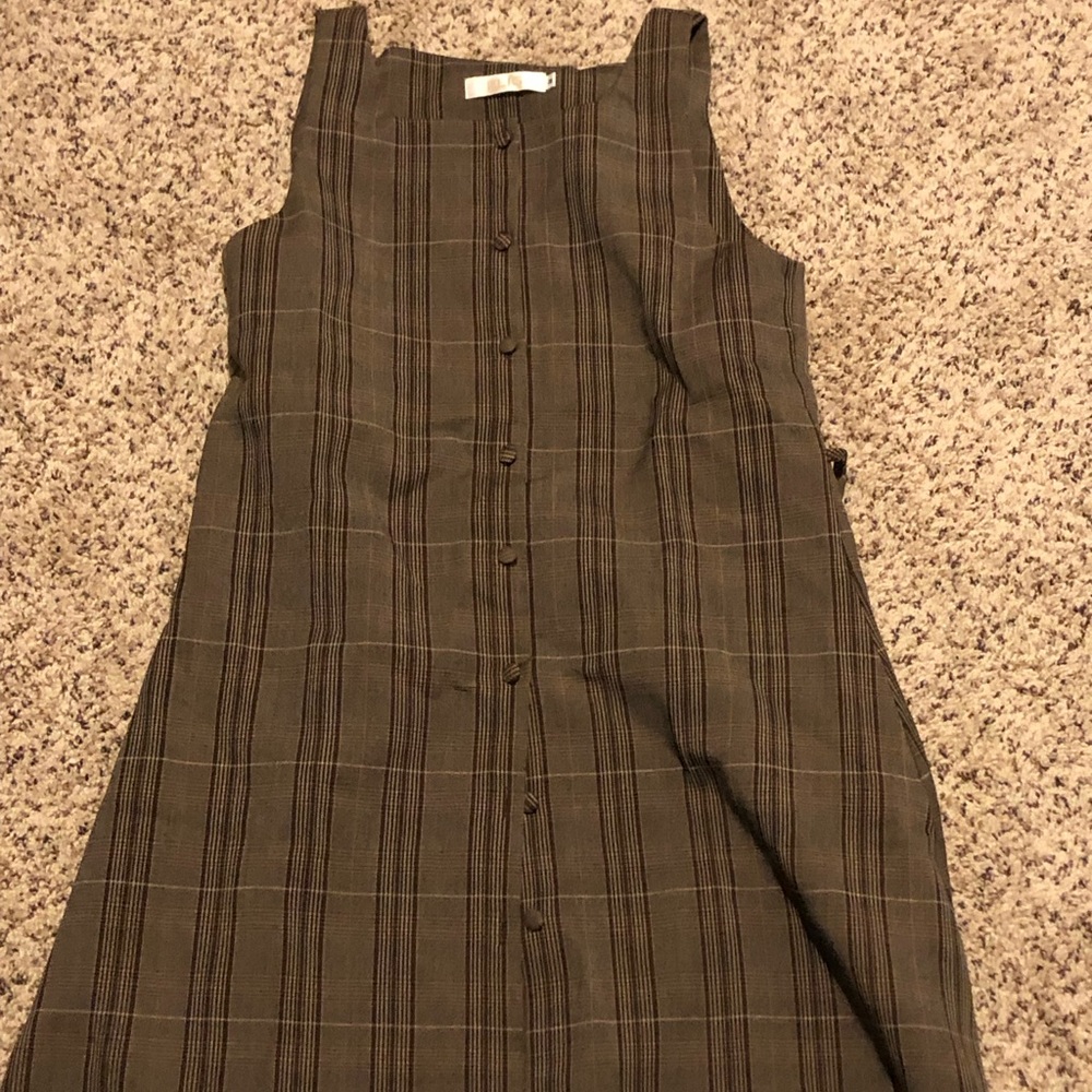 Brown Button Up Dress